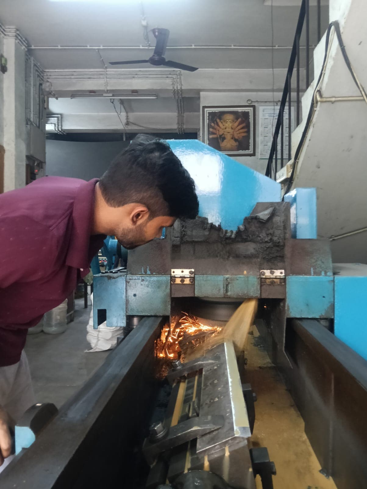 Knife grinding operation by DKPL team